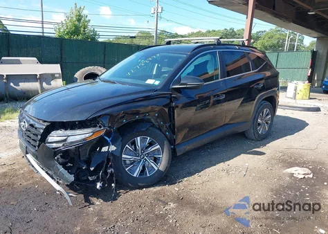 2022 Hyundai Tucson Blue from USA, damaged, VIN KM8JBCA13NU037949